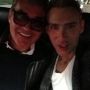 On my way to the idol set with hair god Oribe!! 