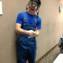 #Mgt413 2013 Create-A-Wrestler character Uncle Meathead, threatening to put the Meat Grinder on someone: 