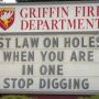 Today on the Griffin Fire Station sign (2 of 2). #thurstoncounty #Olympia