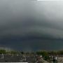 Onweersbui Friesland op panorama vastgelegd. #buienradar