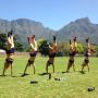 Lekker uitgelopen! Daarna geoefend voor en nieuwe carrière! #synchroon @ellenhoog @margotvangeffen @CarlienDirkse & Kees