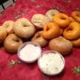 Ontbijt met bagels. Mmmm 