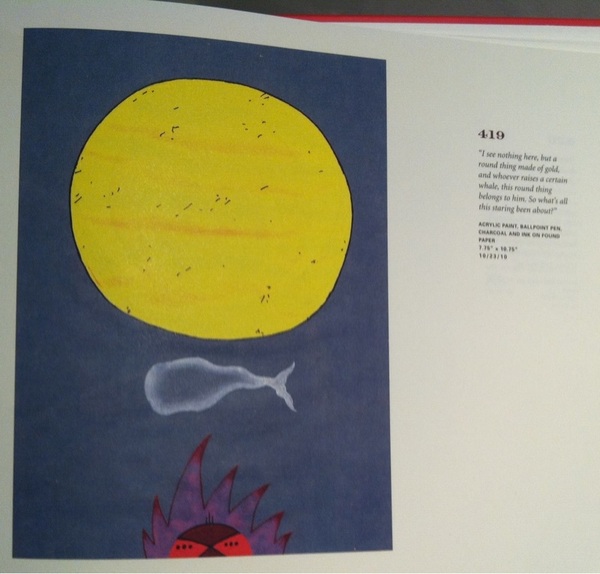 the Moby Dick in pictures book Sophie gave me is so awesome
