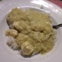 Hmmmm @Manlief_ noemt de inhoud van dit bord "a plate with cooked brain"