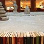 Long-Bin Chen keeps the sacredness of books in his Zen garden carved of discarded books at Spoleto. #spoleto