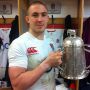 With the Calcutta cup yesterday. #goodday #6Nations