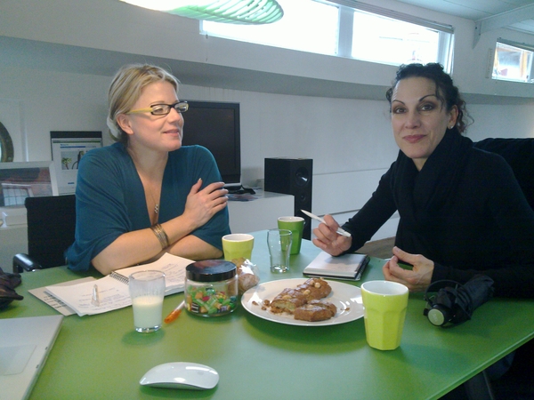 Eating Speculaas at the #mobyboat
