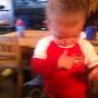 Gotta love when the day after the baby knows which team is best #AFC #COYG
