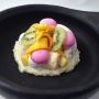 New Topolo dessert: coconut tres leches bites, gooey coconut pudding, tropical flavors