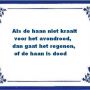 Haan voorspelingen 