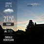 Er klopt hier iets niet helemaal :) #weer #zwolle #blauwelucht 