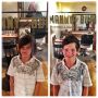 Well it was time for a haircut! Thanks to Dave Martinez and his new Manny&Burd Shop...we have a new son!
