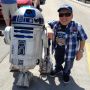 Hanging out with Wicket's old buddy, R2-D2 in Orlando at #StarWarsWeekends. #Bleep #YubYub