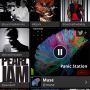 Test de nieuwe Twitter Music app, erg mooie UI! 