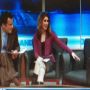 SUCH HIPSTERS: @johnbrowntv and @amykaufeldt #teoing in studio B #Fox35