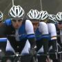 Nice view in the #Scheldeprijs. Blanco at the front for @theo_bos. #ridethefuture