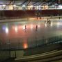 Vandaag hadden we ijsbaan vrijwel voor onszelf, zowel bovenring als ijshockeybaan van het Silverdome. (1/2) #vakantie