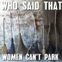 Vrouwen kunnen best wel parkeren :-)