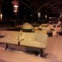 HOW MUCH #SNOW?? Looking at these benches on the @16thStMALL, i was guessing at LEAST 8 inches.. #COWX #9WX #COweather