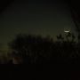 Look! A comet to the left of the moon!