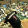#dbacks mascot @dbacksbuster sporting his twitter handle on his jersey. I need a #sfgiants one w @drbengoss!