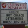Today on the Griffin Fire Station sign. 1 of 2. #thurstoncounty #olympia