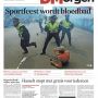 voorpagina #DeMorgen - SPORTFEEST WORDT BLOEDBAD (16-04-2012)
