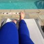 Laying out by the pool.. In my jeans.... #loser #burningup