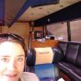 Luxury travel to #FlècheWallonne; alone in the back in our team coach. Tomorrow 11.45h Huy-Huy. #RaboLivGiant