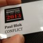 "Marketeer of the Year 2013. Paul Blok. CONFLICT." Het staat er echt! #moty13