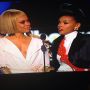 Oh yessss! Erykah @fatbellybella & @janellemonae keep it REAL  #artists #bbma