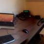 Niet de meest ideale panorama-foto, maar je hebt toch een idee van mijn opgeruimde bureau ;-)