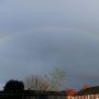 Forgot this one - rainbow last Saturday (21st) - mosaic of two pics