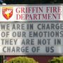 Today on the Griffin Fire Station sign. 2 of 2. #thurstoncounty #olympia