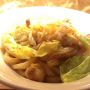 20日のイベントには出られなかったけど、津山ホルモンうどん！
うまぁい。ちょっとスパイシーな感じ。